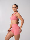 Sweetheart Nubre Sports Bra - Rose Blush and Burnt Sugar