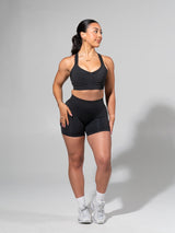 Thumbnail 1 of **PREORDER** Miracle Seamless Hip Rise Short 4.5" - Heather Charcoal, 1 of 7