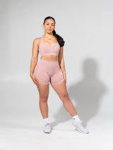 Thumbnail 2 of **PREORDER** Miracle Seamless Hip Rise Short 4.5" - Heather Rose Water, 2 of 8