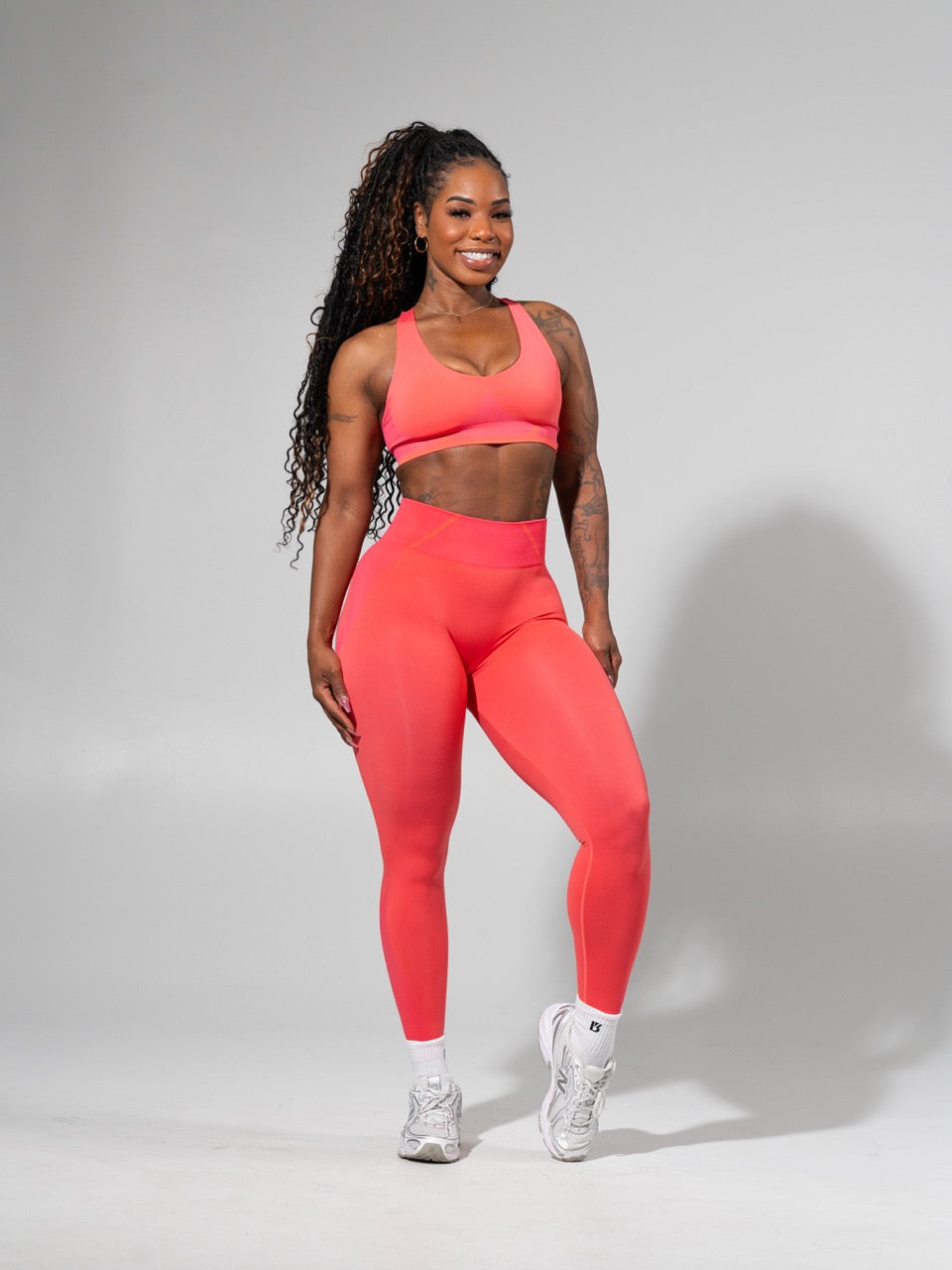 **PREORDER** Shade Seamless Sports Bra - Heather Tequila and Punch