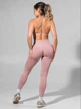 Thumbnail 2 of Miracle Seamless High Rise Legging - Heather Rose Water, 2 of 5