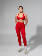 Thumbnail 3 of **PREORDER** Miracle Seamless Legging - Heather Lipstick Red, 3 of 9