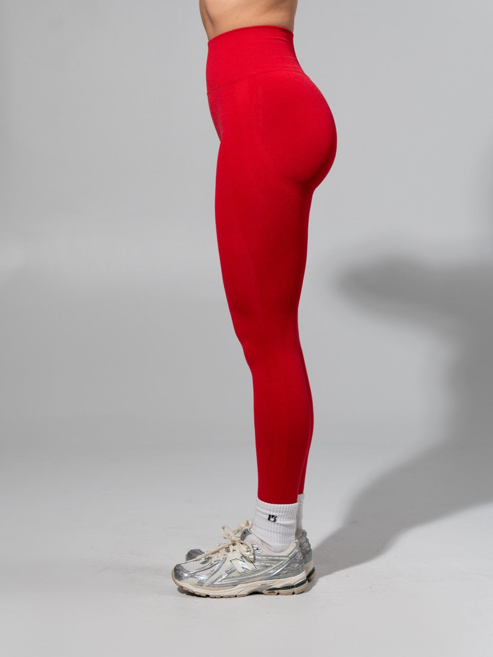 Miracle Seamless High Rise Legging - Heather Lipstick Red