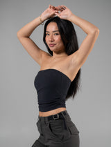 Thumbnail 4 of Brami Tube Top - Onyx Black, 4 of 5