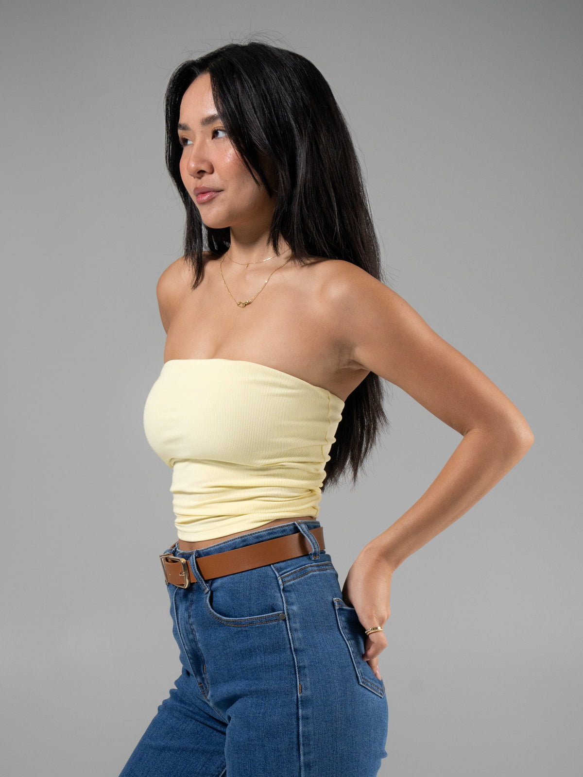 Brami Tube Top - Butter Yellow