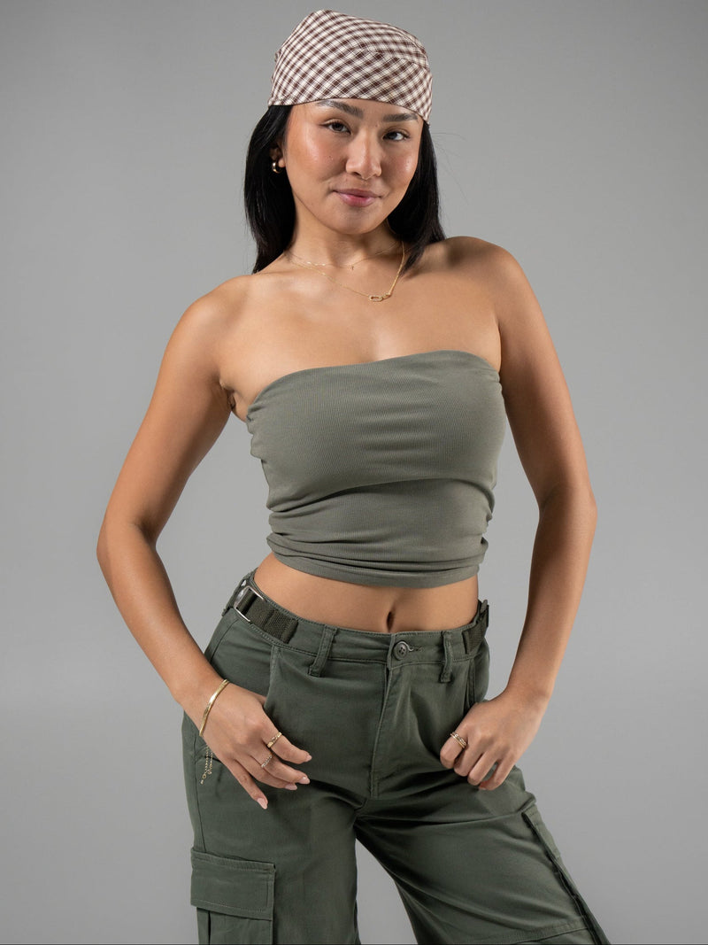 Brami Tube Top - Olive Juice