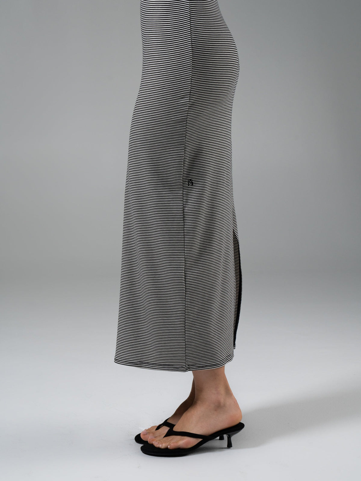 Brami Tee Shirt Dress - Black/ White Stripe