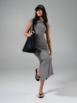 Thumbnail 6 of Brami Tee Shirt Dress - Black/ White Stripe, 6 of 6