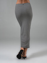 Thumbnail 5 of Nimbus Rib Midi Skirt - Black/ White Stripe, 5 of 6