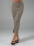 Nimbus Rib Midi Skirt - Multi Stripe