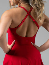 Thumbnail 4 of Bend and Snap Dress - Lipstick Red, 4 of 6