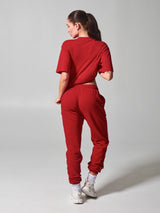 Thumbnail 4 of Essential Short Sleeve Tee - Lipstick Red, 4 of 4