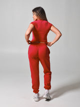 Thumbnail 4 of Halo Baby Tee - Lipstick Red, 4 of 7