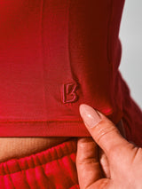 Thumbnail 6 of Halo Baby Tee - Lipstick Red, 6 of 7