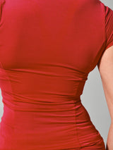 Thumbnail 6 of Halo Tee - Lipstick Red, 6 of 7