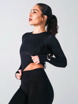 Thumbnail 1 of Storm Waist Top - Onyx Black, 1 of 5