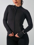 Elysium Zip Jacket - Onyx Black