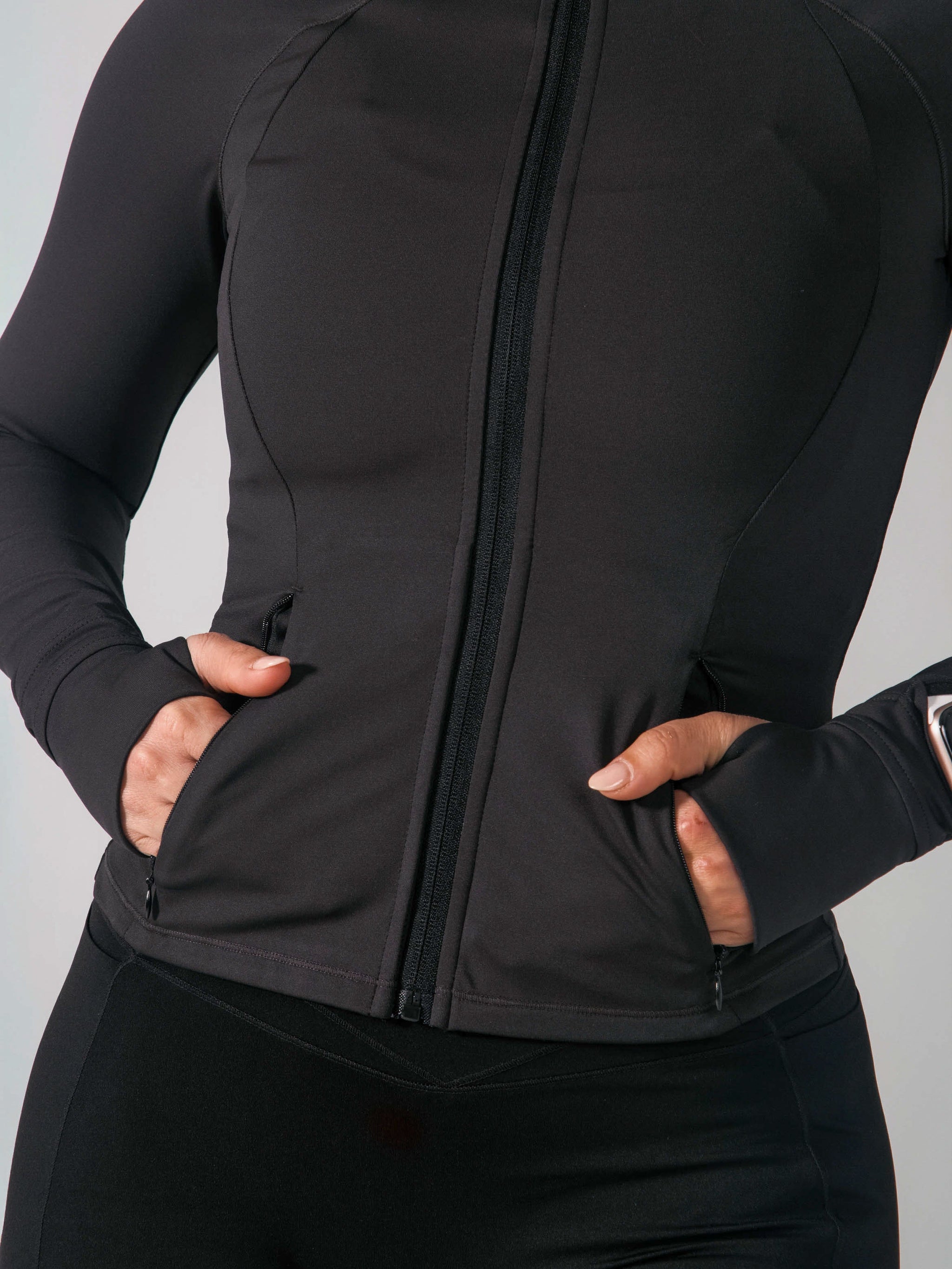 Elysium Zip Jacket - Onyx Black