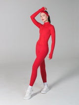 Thumbnail 2 of Elysium Zip Jacket - Lipstick Red, 2 of 6