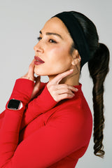 Thumbnail 1 of Airbrush Headband - Onyx Black, 1 of 3