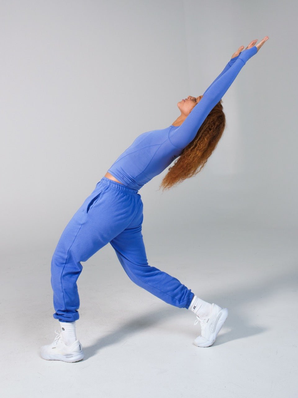 Halo Long Sleeve Hip Tee - Azul