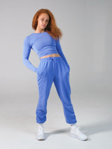 Thumbnail 2 of Halo Long Sleeve Baby Tee - Azul, 2 of 6