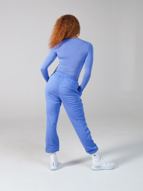 Halo Long Sleeve Baby Tee - Azul