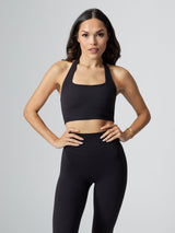 Thumbnail 2 of Revolution Halter Crop - Onyx Black, 2 of 11