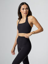 Thumbnail 3 of Revolution Halter Crop - Onyx Black, 3 of 11
