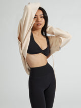 Thumbnail 1 of Twisted Sports Bra - Onyx Black, 1 of 7
