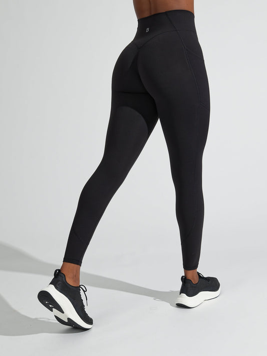 Contour Pocket Legging - Onyx Black