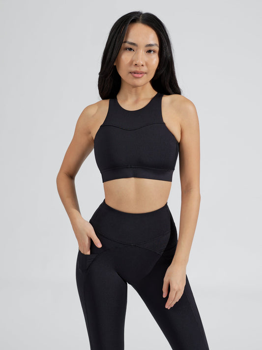 Wicked Sports Bra - Carbon Black