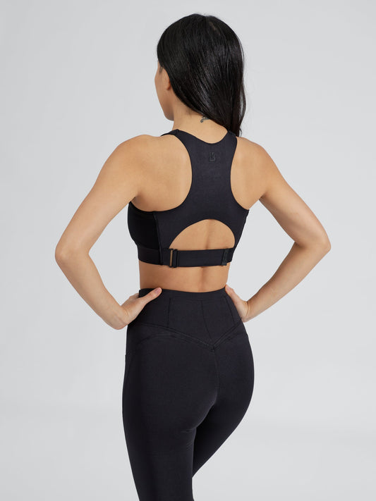 Wicked Sports Bra - Carbon Black