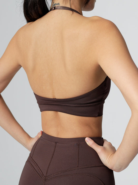 Sultry Sports Bra - Journey Dark Brown