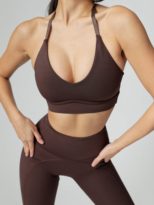 Sultry Sports Bra - Journey Dark Brown