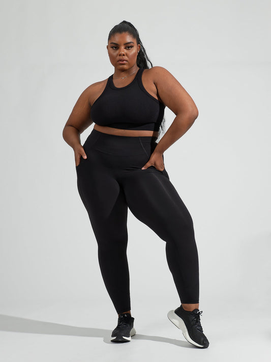 Contour Pocket Legging - Onyx Black