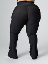 Thumbnail 5 of Material Girl Ribbed Flare Legging - Onyx Black, 5 of 7