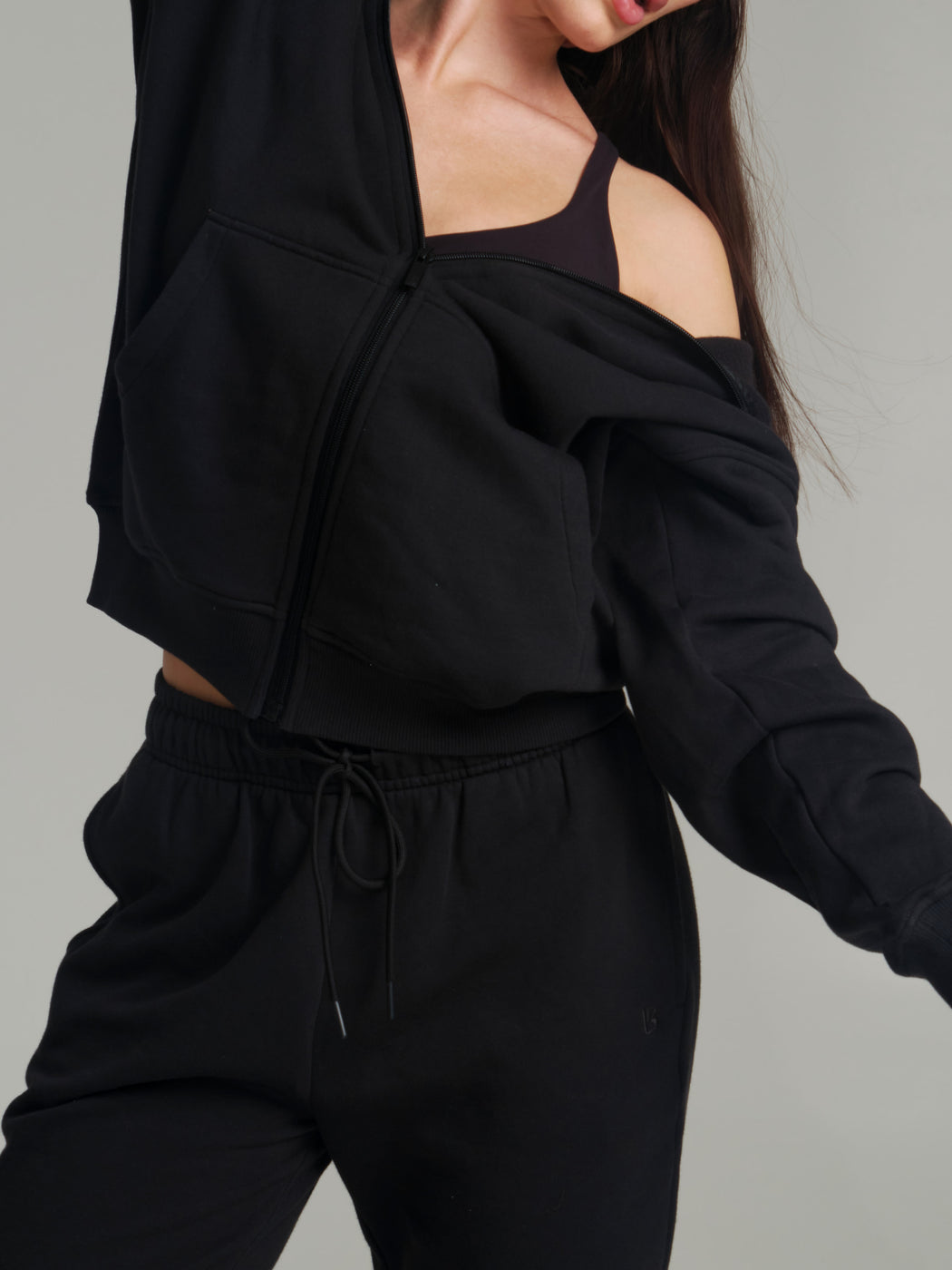 **PREORDER** Threads Zip Hoodie - Onyx Black