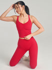 Poshknit Waist Tank - Lipstick Red