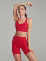 Thumbnail 1 of Poshknit Sports Bra - Lipstick Red, 1 of 3