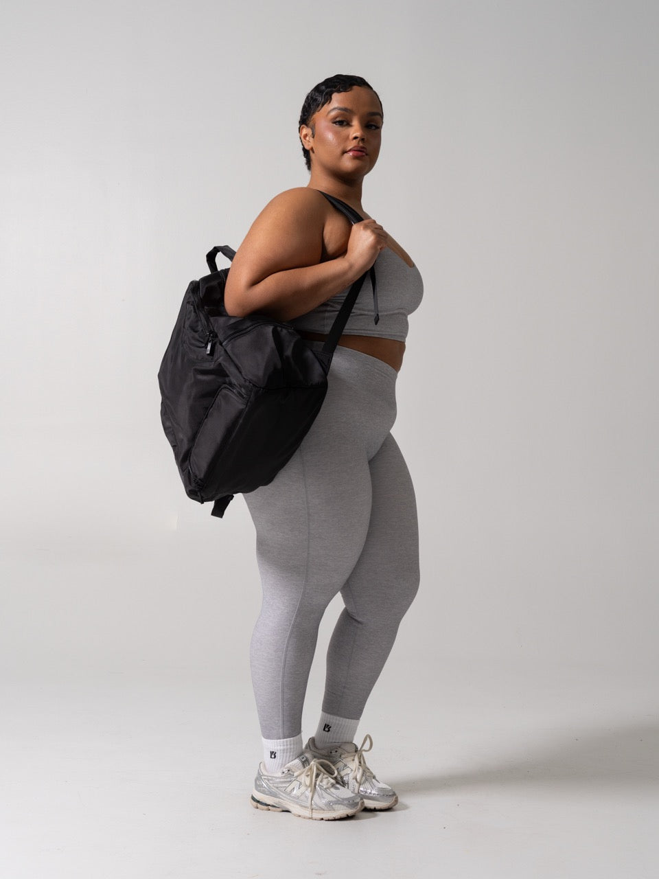 Poshknit Sports Bra - Platinum