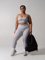 Thumbnail 2 of Siren Scrunch Legging - Platinum, 2 of 7