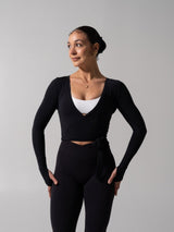 Thumbnail 2 of Ballet Wrap - Onyx Black, 2 of 11