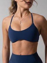 Thumbnail 1 of Barre Sports Bra - Baked Blue, 1 of 8