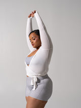 Thumbnail 3 of Ballet Wrap - White, 3 of 7