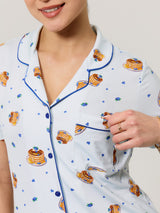 Thumbnail 4 of Pajama Shorts Set - Pancake Print, 4 of 5