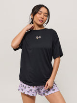 Thumbnail 2 of Pajama Tee Shirt - Black, 2 of 5