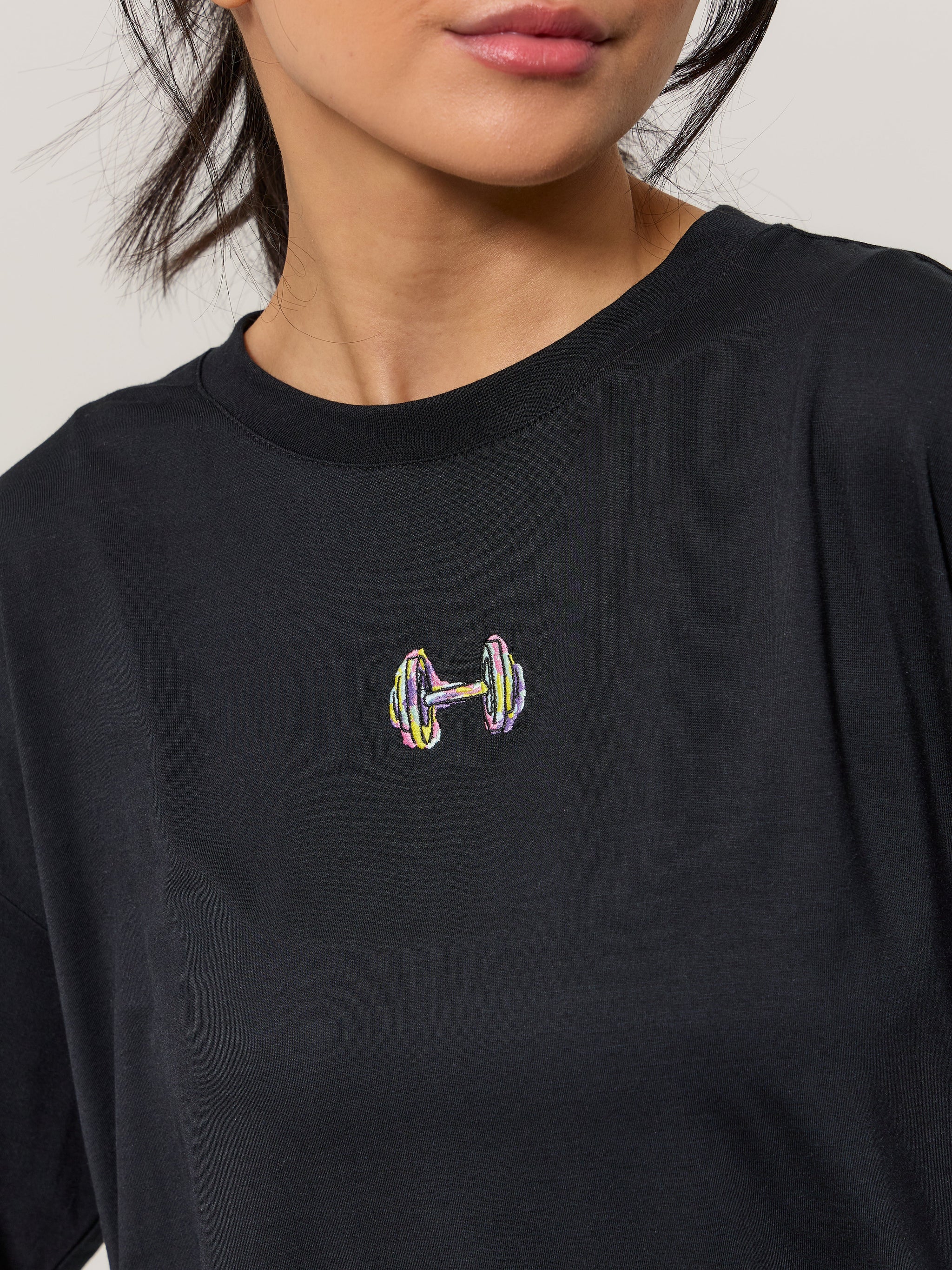 Pajama Tee Shirt - Black