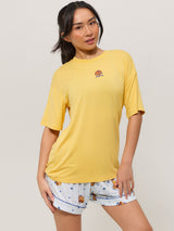 Thumbnail 2 of Pajama Tee Shirt - Yellow, 2 of 5