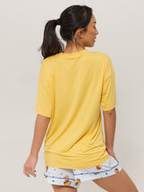 Thumbnail 3 of Pajama Tee Shirt - Yellow, 3 of 5